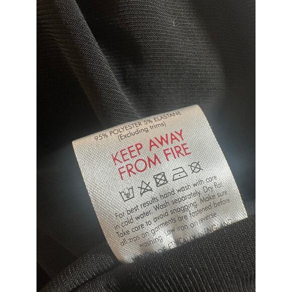 NWT AYM Paxton Maxi Dress Size Small Scoop Neck Black Bodycon - Picture 7 of 9